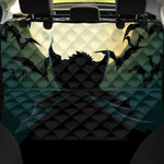 Halloween Vampire Silhouette Print Pet Car Back Seat Cover