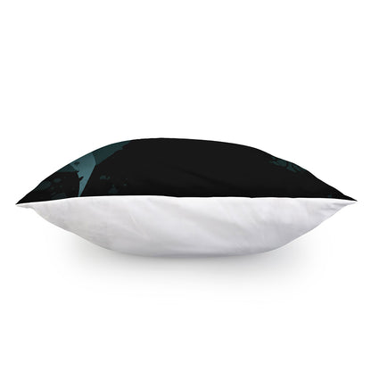Halloween Vampire Silhouette Print Pillow Cover