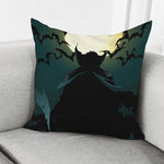 Halloween Vampire Silhouette Print Pillow Cover