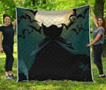 Halloween Vampire Silhouette Print Quilt