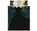 Halloween Vampire Silhouette Print Quilt Bed Set
