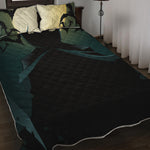 Halloween Vampire Silhouette Print Quilt Bed Set