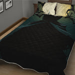 Halloween Vampire Silhouette Print Quilt Bed Set