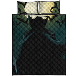 Halloween Vampire Silhouette Print Quilt Bed Set