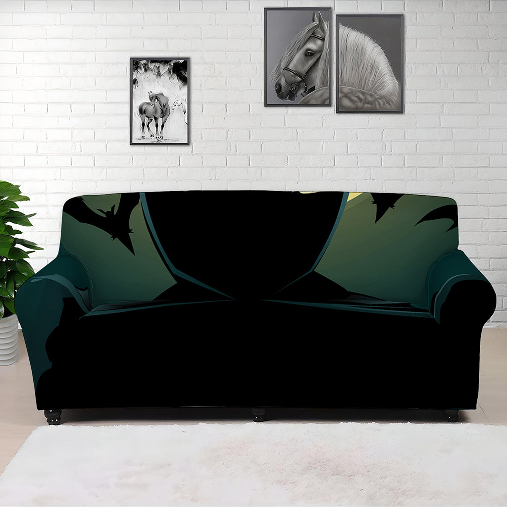 Halloween Vampire Silhouette Print Sofa Cover