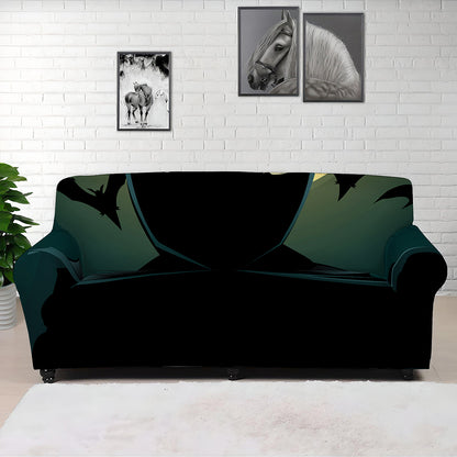 Halloween Vampire Silhouette Print Sofa Cover