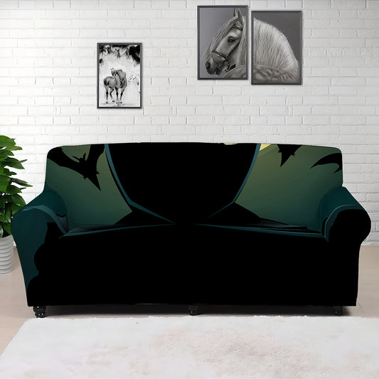 Halloween Vampire Silhouette Print Sofa Cover