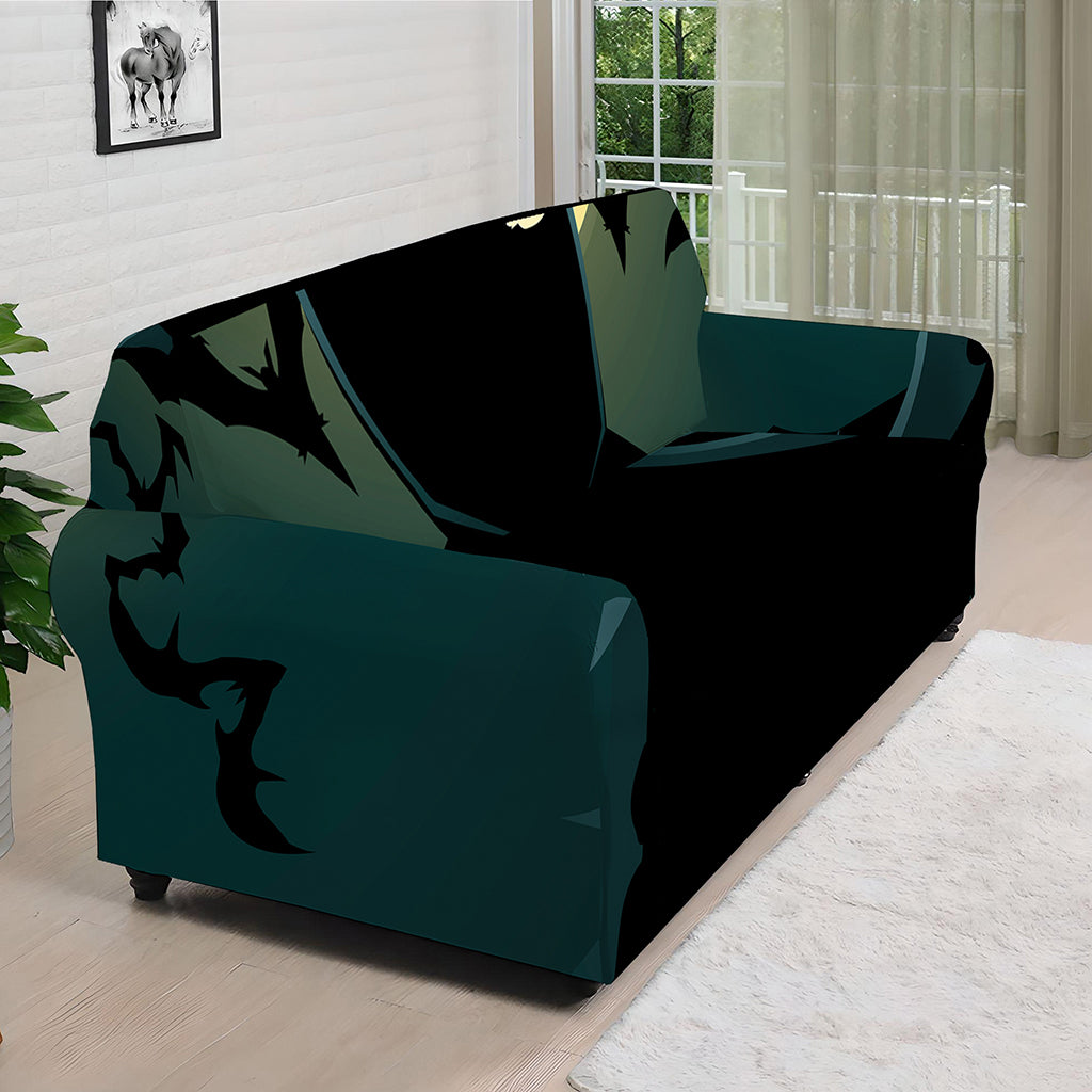 Halloween Vampire Silhouette Print Sofa Cover