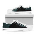 Halloween Vampire Silhouette Print White Low Top Sneakers