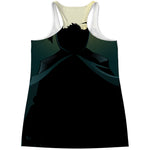 Halloween Vampire Silhouette Print Women's Racerback Tank Top