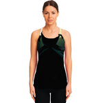 Halloween Vampire Silhouette Print Women's Racerback Tank Top