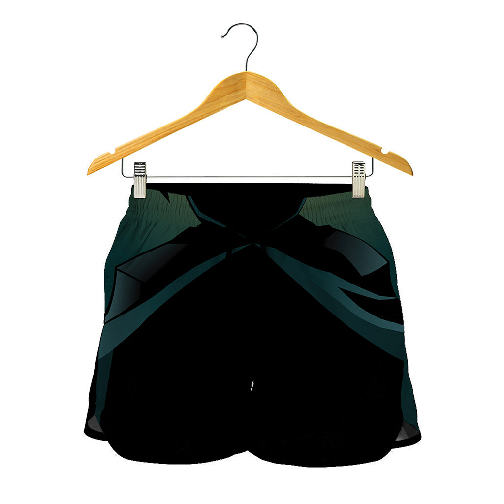 Halloween Vampire Silhouette Print Women's Shorts