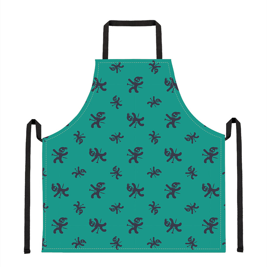 Halloween Voodoo Doll Pattern Print Apron