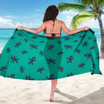 Halloween Voodoo Doll Pattern Print Beach Sarong Wrap