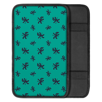Halloween Voodoo Doll Pattern Print Car Center Console Cover