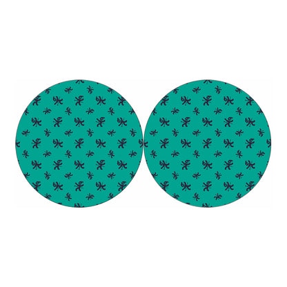 Halloween Voodoo Doll Pattern Print Car Coasters