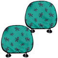 Halloween Voodoo Doll Pattern Print Car Headrest Covers
