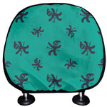 Halloween Voodoo Doll Pattern Print Car Headrest Covers