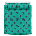Halloween Voodoo Doll Pattern Print Duvet Cover Bedding Set