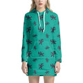 Halloween Voodoo Doll Pattern Print Pullover Hoodie Dress