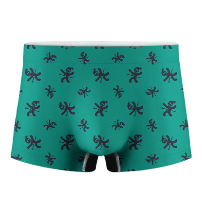 Halloween Voodoo Doll Pattern Print Men's Boxer Briefs