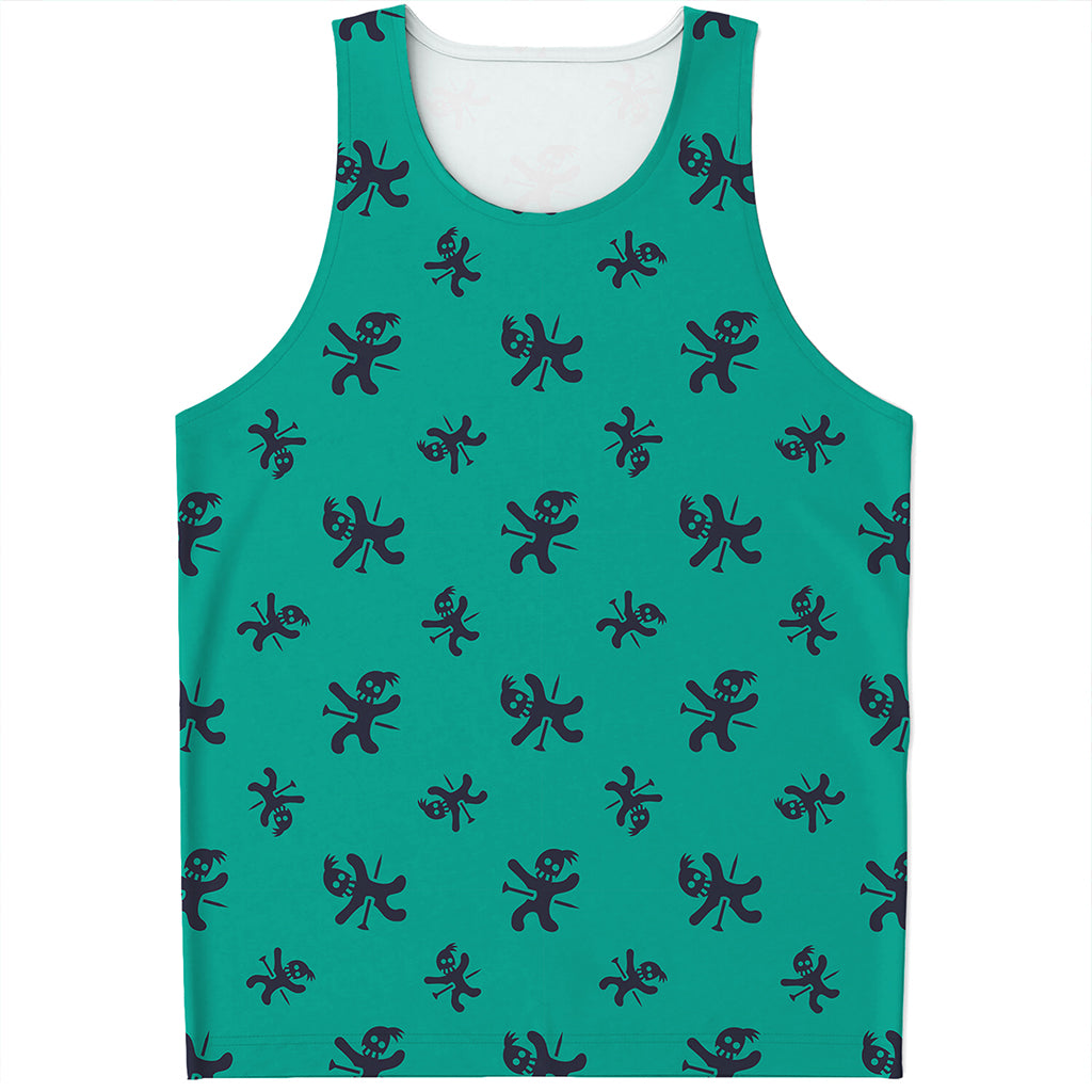 Halloween Voodoo Doll Pattern Print Men's Tank Top