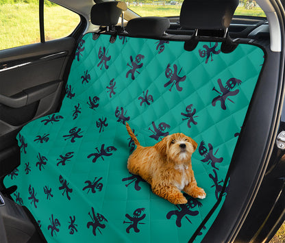 Halloween Voodoo Doll Pattern Print Pet Car Back Seat Cover