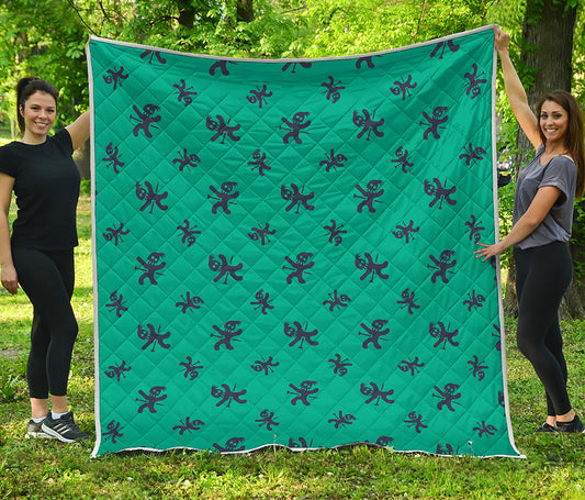 Halloween Voodoo Doll Pattern Print Quilt