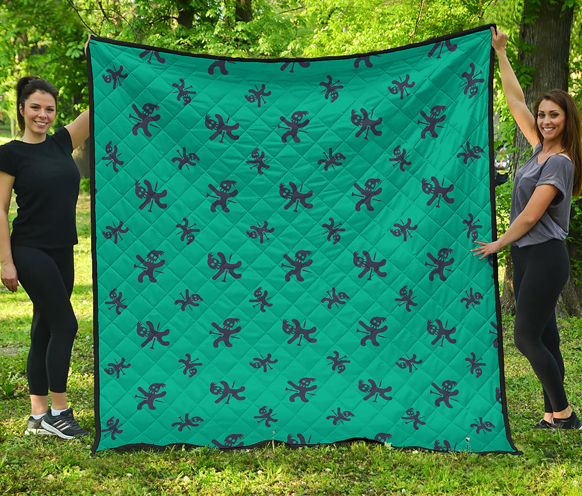 Halloween Voodoo Doll Pattern Print Quilt