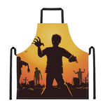 Halloween Walking Zombie Print Apron