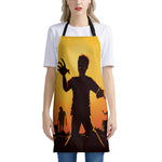 Halloween Walking Zombie Print Apron