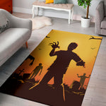Halloween Walking Zombie Print Area Rug
