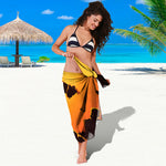 Halloween Walking Zombie Print Beach Sarong Wrap