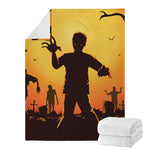 Halloween Walking Zombie Print Blanket