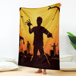 Halloween Walking Zombie Print Blanket
