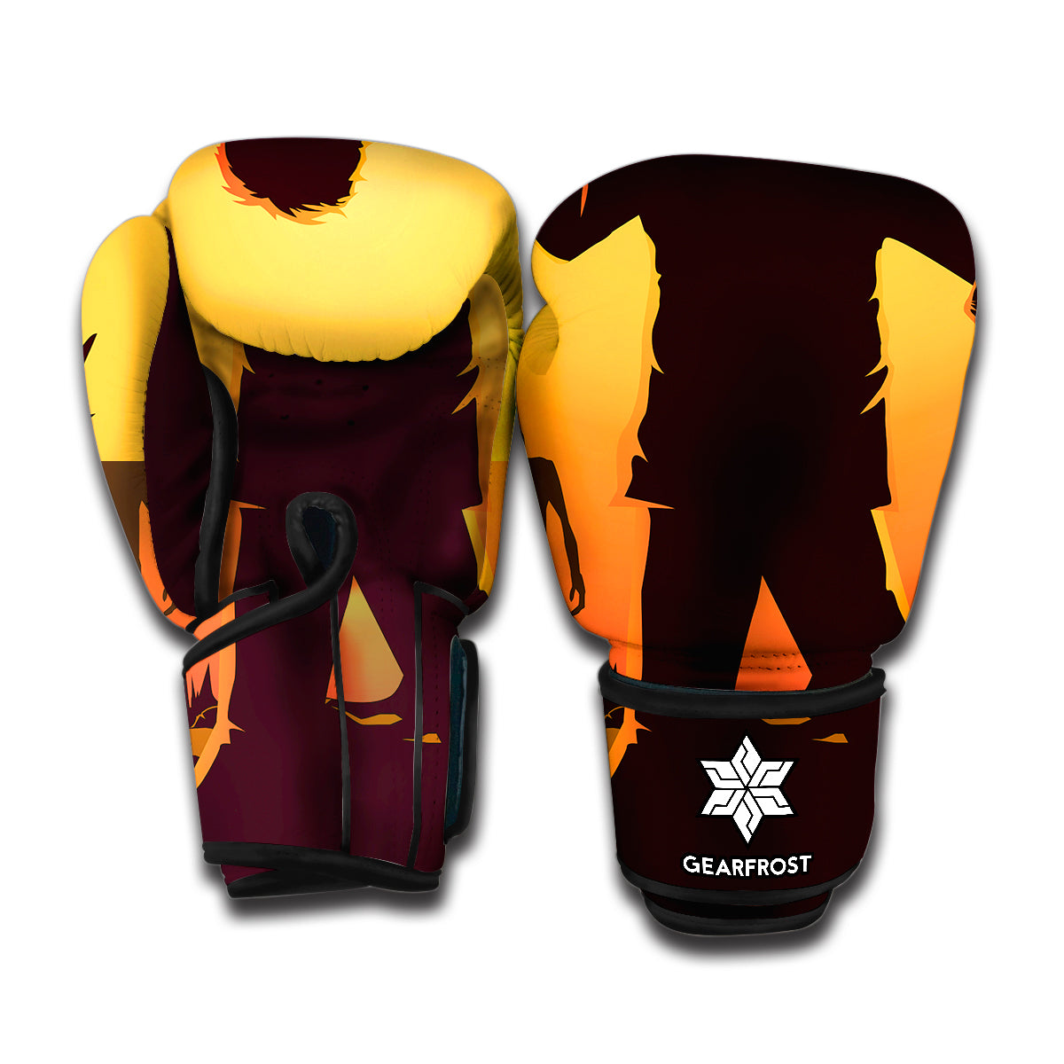 Halloween Walking Zombie Print Boxing Gloves