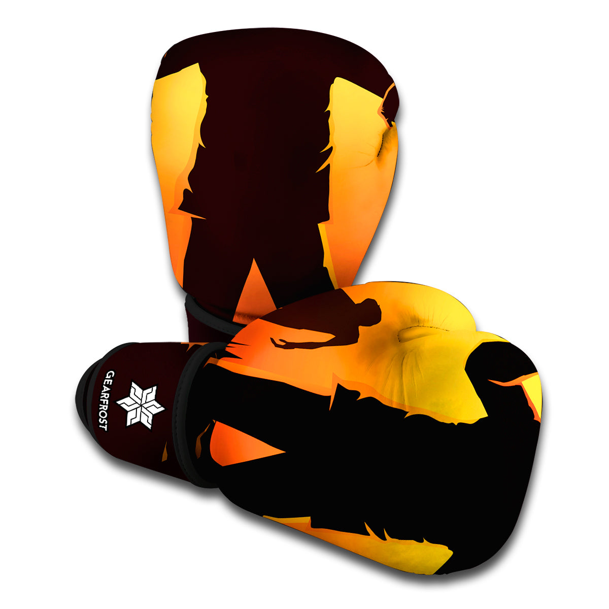 Halloween Walking Zombie Print Boxing Gloves