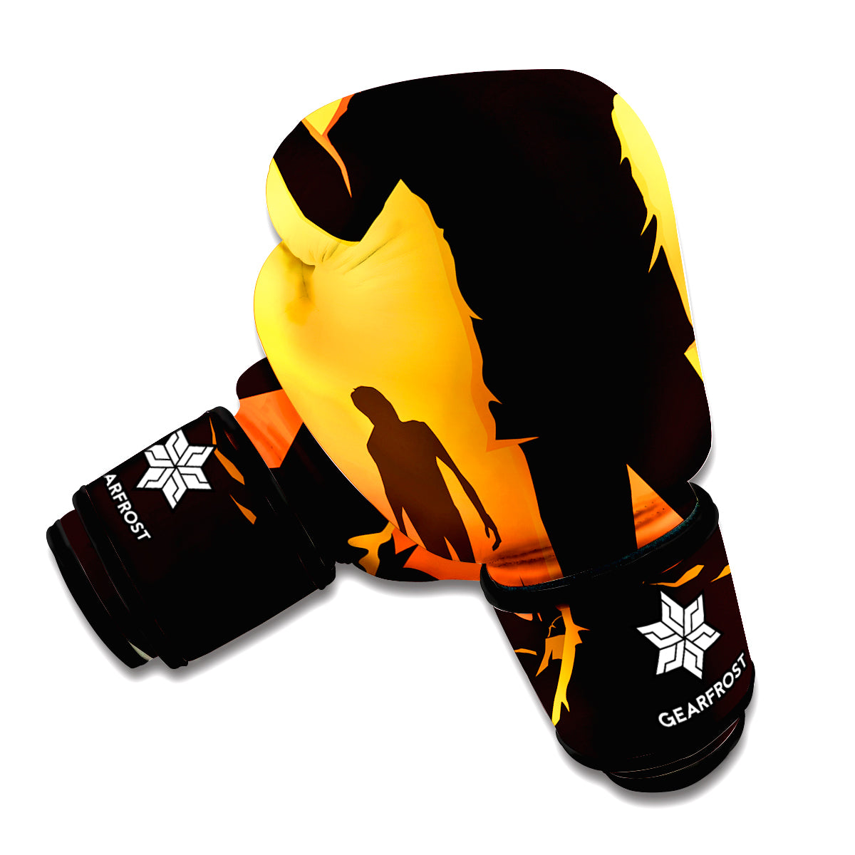 Halloween Walking Zombie Print Boxing Gloves