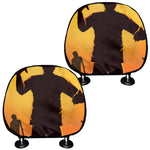 Halloween Walking Zombie Print Car Headrest Covers