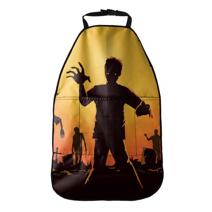 Halloween Walking Zombie Print Car Seat Organizers