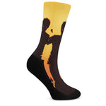 Halloween Walking Zombie Print Crew Socks