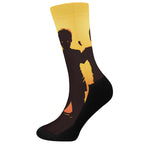 Halloween Walking Zombie Print Crew Socks