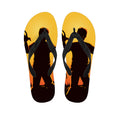 Halloween Walking Zombie Print Flip Flops