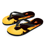 Halloween Walking Zombie Print Flip Flops