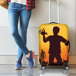Halloween Walking Zombie Print Luggage Cover