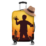 Halloween Walking Zombie Print Luggage Cover