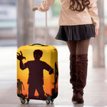 Halloween Walking Zombie Print Luggage Cover