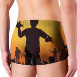 Halloween Walking Zombie Print Men's Boxer Briefs