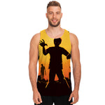 Halloween Walking Zombie Print Men's Tank Top