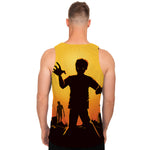Halloween Walking Zombie Print Men's Tank Top